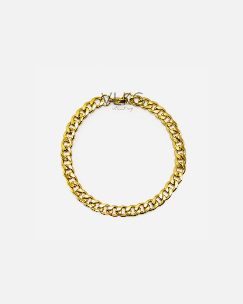 Pulsera Cubana Gold 6 mm